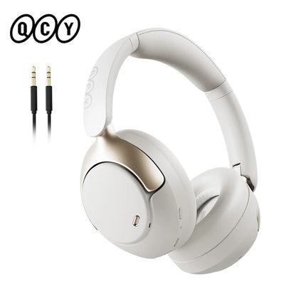QCY H3 Pro ANC Wireless Bluetooth Headphone Hi-Res Spatial Audio Earphone with LDAC 50dB Active Noise Canceling Over Ear Headset
