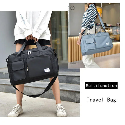 Travel Bag Large Capacity Weekender Carry On Duffle Bags with Shoe Compartment Sports Fitness Bags for Women Shoulder Bag