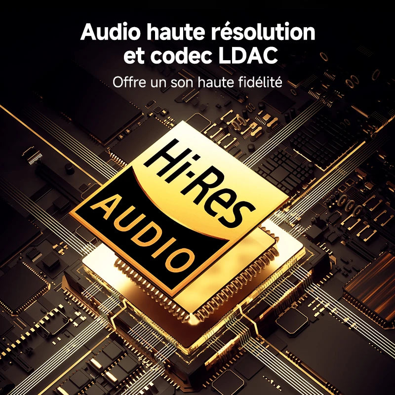 QCY H3 Pro ANC Wireless Bluetooth Headphone Hi-Res Spatial Audio Earphone with LDAC 50dB Active Noise Canceling Over Ear Headset