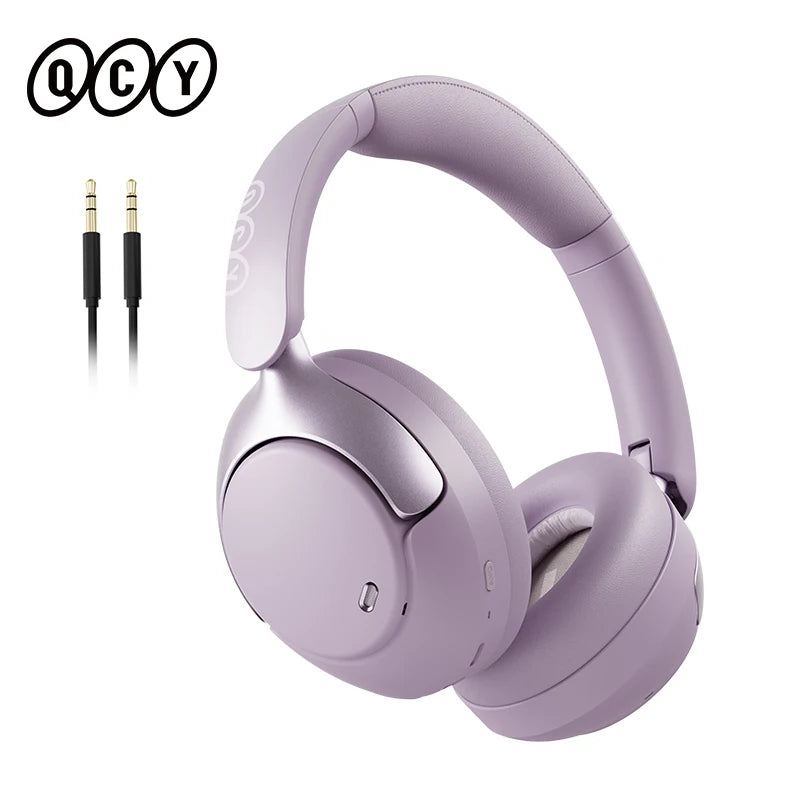 QCY H3 Pro ANC Wireless Bluetooth Headphone Hi-Res Spatial Audio Earphone with LDAC 50dB Active Noise Canceling Over Ear Headset