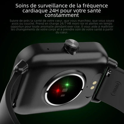 COLMI P81 Voice Calling Smart Watch Ultra 1.9 inch Screen 24H Health Monitor 100+ Sports Modes, Bluetooth Smartwatch Men Women