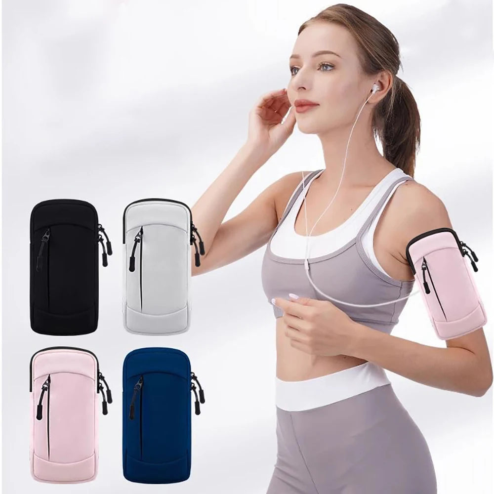 Running Armband Bag Phone Case Universal Sports Armband Arm Pouch Phone Holder Mobile Waterproof Wrist Band