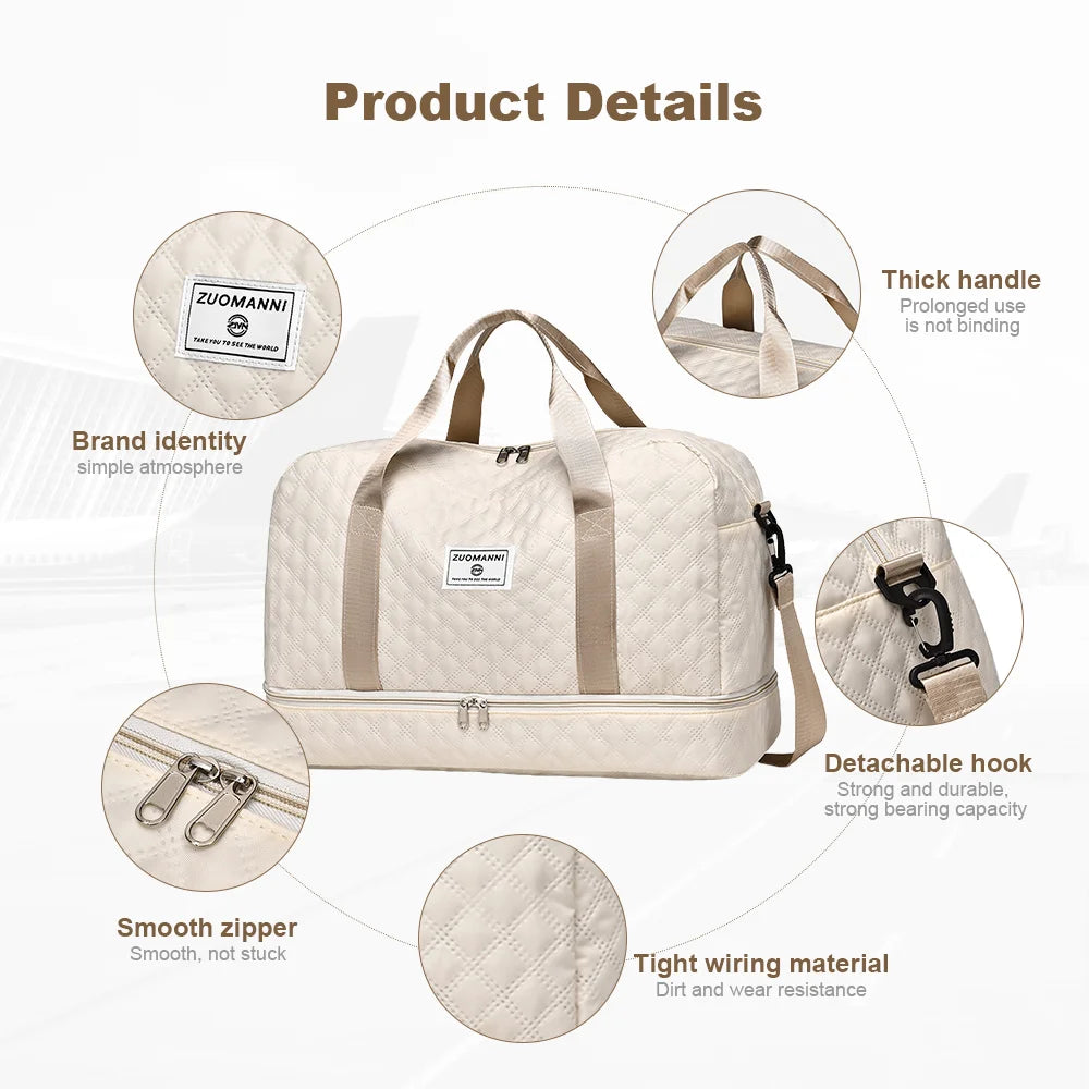 a large capacity, simple and lightweight portable travel bag, perfect for storing travel, clothing, daily necessities, and lugg