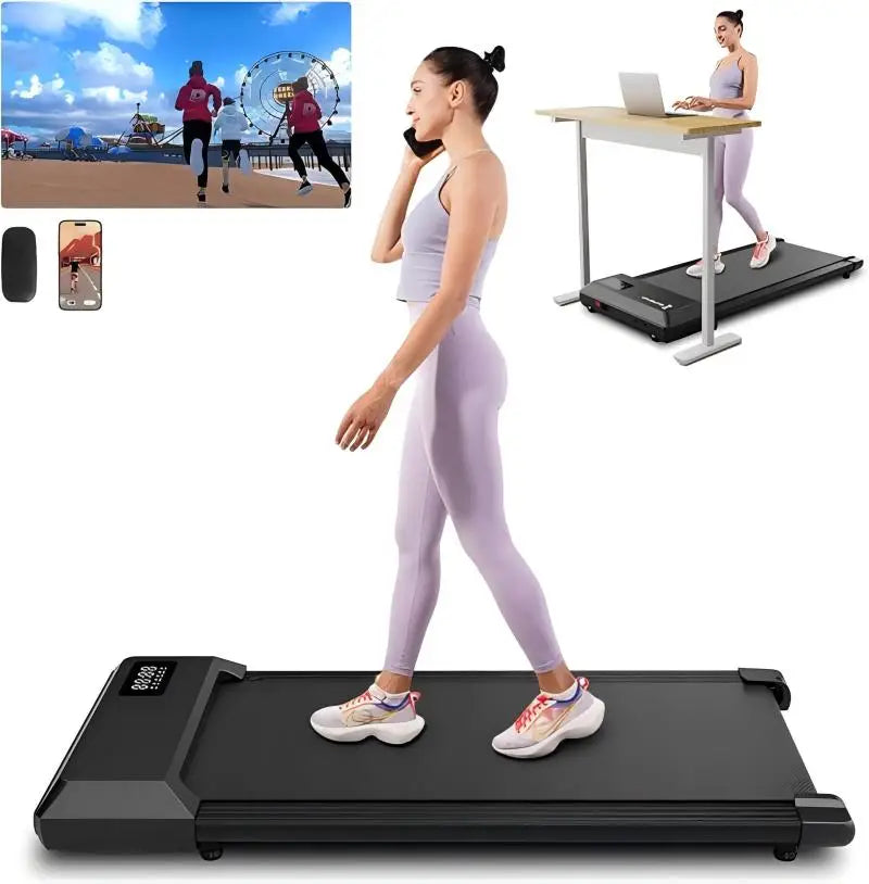 15.75 x 35.43 Inch Running Area Treadmill Pad Running Walking Under Desk Exercise Run Training Walking Treadmill