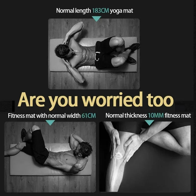 20MM Thicken NBR Yoga Mat Moisture-proof Outdoor Non-Slip Durable Camping Picnic Mat 185x61cm Exercise Gym Fitness Workout