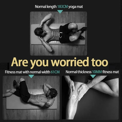 20MM Thicken NBR Yoga Mat Moisture-proof Outdoor Non-Slip Durable Camping Picnic Mat 185x61cm Exercise Gym Fitness Workout