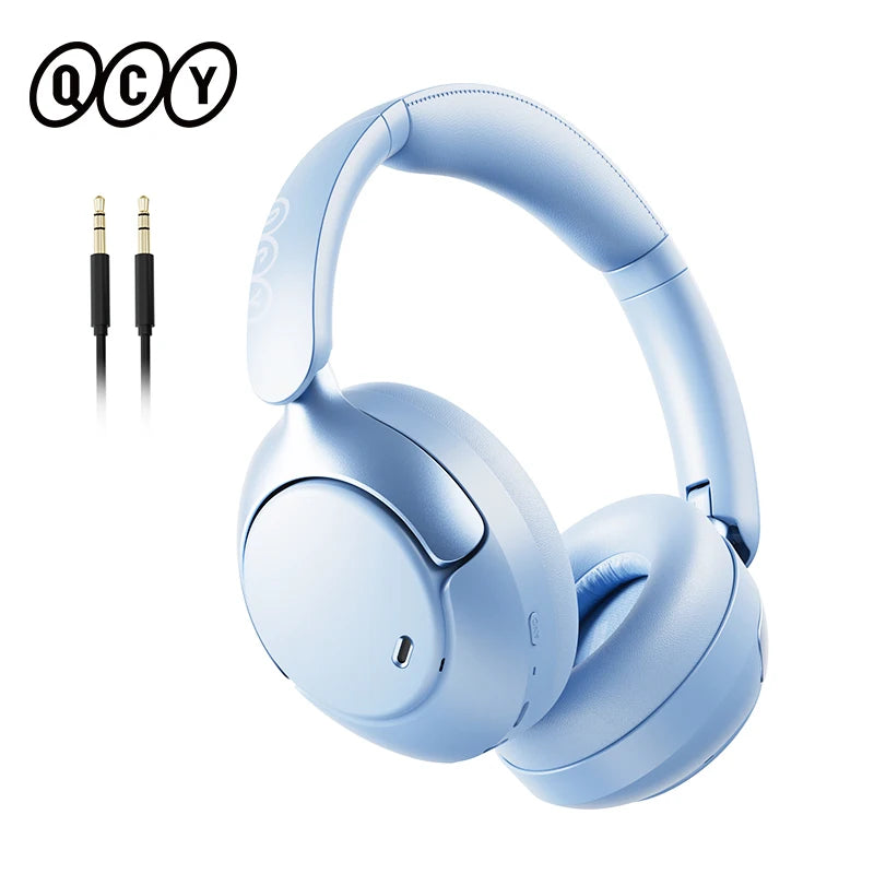 QCY H3 Pro ANC Wireless Bluetooth Headphone Hi-Res Spatial Audio Earphone with LDAC 50dB Active Noise Canceling Over Ear Headset
