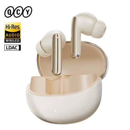 QCY MeloBuds Pro Adaptive Hybrid Active Noise Cancelling Wireless Earbuds 46dB Bluetooth 5.3 LDAC Hi-Res Audio 34H Earphones
