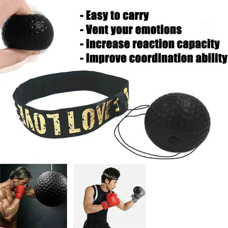 Headworn Speed Ball Boxing Magic Ball Reaction Ball Fight Training Coordination Ability Vent Fist Speed Precision Decompression