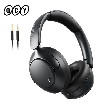 QCY H3 Pro ANC Wireless Bluetooth Headphone Hi-Res Spatial Audio Earphone with LDAC 50dB Active Noise Canceling Over Ear Headset