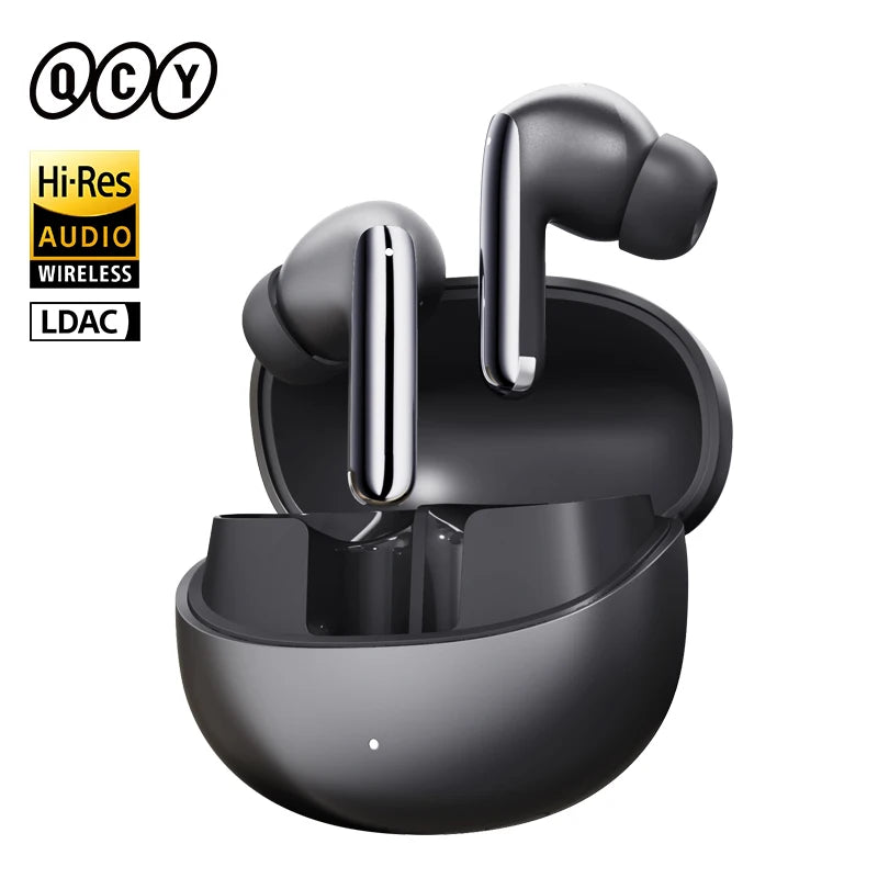 QCY MeloBuds Pro Adaptive Hybrid Active Noise Cancelling Wireless Earbuds 46dB Bluetooth 5.3 LDAC Hi-Res Audio 34H Earphones